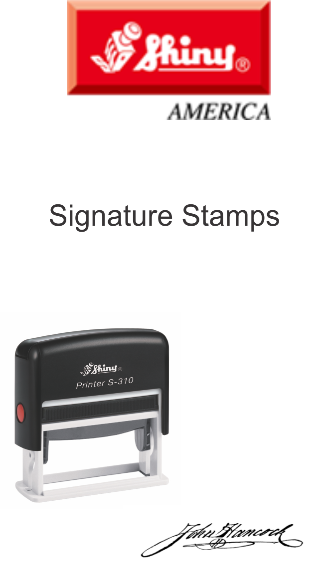 Shiny Signature Stamps